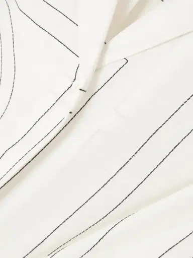 TOTEME Embroidered Organic Cotton And Silk-blend Shirt | Thumbnail 6