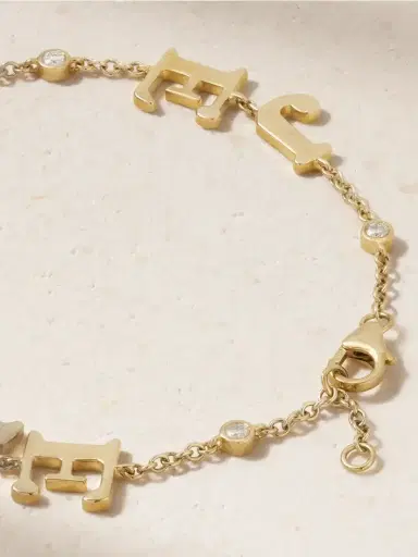 Yvonne Léon Je T'aime 9-karat Gold Diamond Bracelet | Thumbnail 3 Yvonne Léon Je T'aime 9-karat Gold Diamond Bracelet | Thumbnail 3