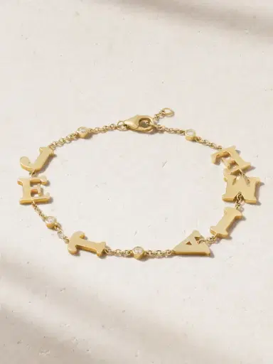 Yvonne Léon Je T'aime 9-karat Gold Diamond Bracelet | Thumbnail 1 Yvonne Léon Je T'aime 9-karat Gold Diamond Bracelet | Thumbnail 1