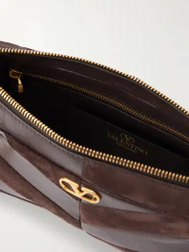 Valentino Garavani Panthea Small Patchwork Leather And Suede Shoulder Bag | Thumbnail 6 Valentino Garavani Panthea Small Patchwork Leather And Suede Shoulder Bag | Thumbnail 6