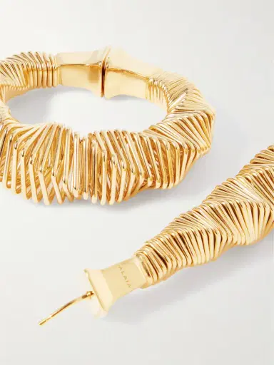 Alaïa Gold-tone Hoop Earrings | Thumbnail 3