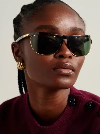 Bottega Veneta Eyewear Cat-eye Tortoiseshell Acetate And Gold-tone Sunglasses | Thumbnail 2 Bottega Veneta Eyewear Cat-eye Tortoiseshell Acetate And Gold-tone Sunglasses | Thumbnail 2