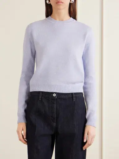 Jil Sander Cropped Wool And Cashmere-blend Sweater | Thumbnail 3