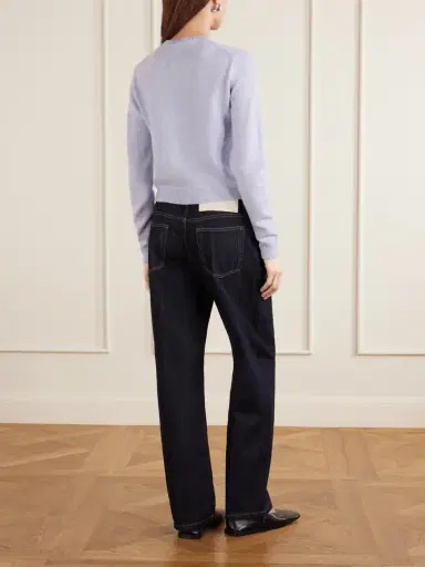 Jil Sander Cropped Wool And Cashmere-blend Sweater | Thumbnail 4