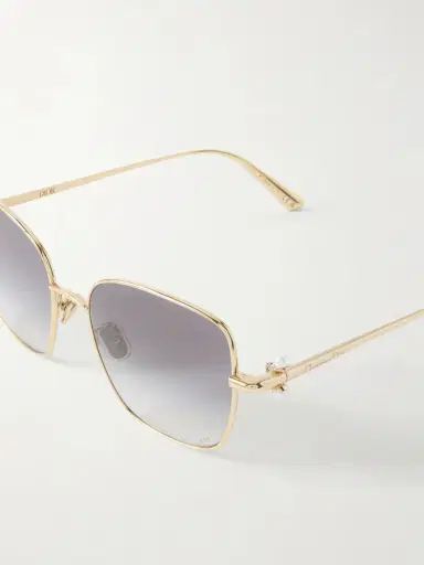 DIOR Eyewear Diortribales S1u Square-frame Gold-tone Sunglasses | Thumbnail 4 DIOR Eyewear Diortribales S1u Square-frame Gold-tone Sunglasses | Thumbnail 4