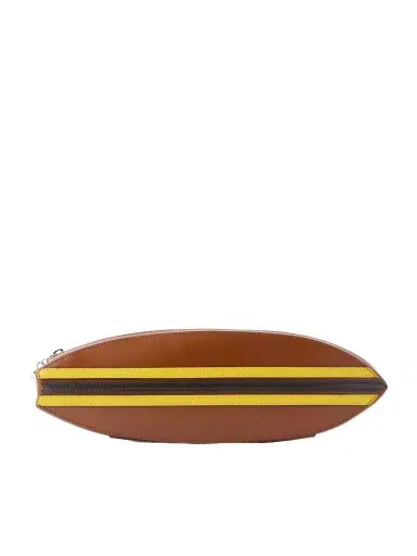 Staud Surfboard Striped Leather Clutch | Thumbnail 1