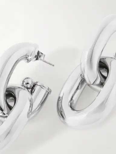 Rabanne Xl Link Silver-tone Earrings | Thumbnail 3 Rabanne Xl Link Silver-tone Earrings | Thumbnail 3