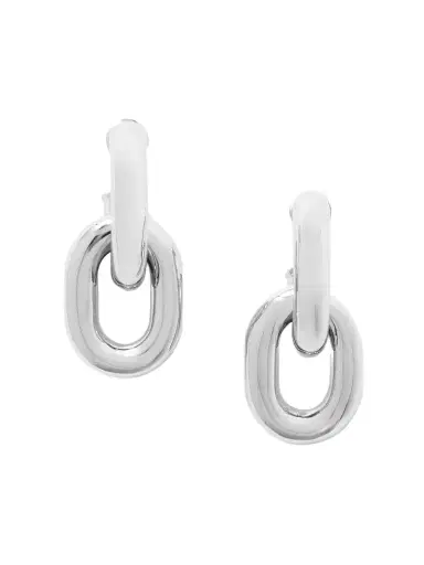 Rabanne Xl Link Silver-tone Earrings | Thumbnail 1 Rabanne Xl Link Silver-tone Earrings | Thumbnail 1
