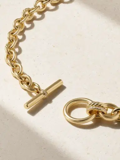 David Yurman Dy Mercer® 18-karat Gold Diamond Necklace | Thumbnail 3 David Yurman Dy Mercer® 18-karat Gold Diamond Necklace | Thumbnail 3