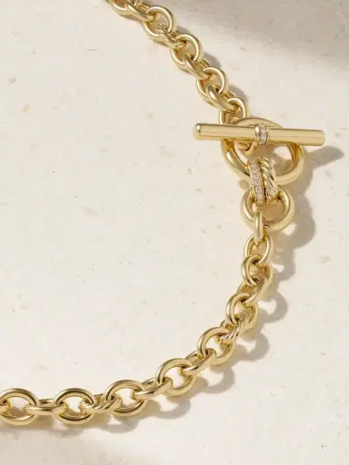 David Yurman Dy Mercer® 18-karat Gold Diamond Necklace | Thumbnail 1 David Yurman Dy Mercer® 18-karat Gold Diamond Necklace | Thumbnail 1