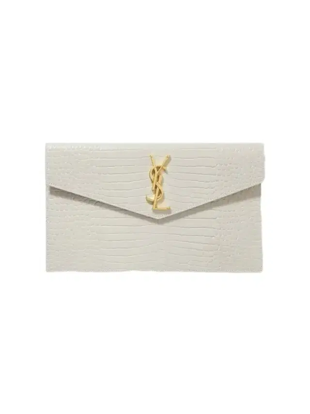 Uptown Croc-effect Leather Pouch