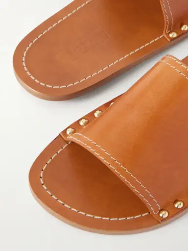 TOTEME Studded Leather Slides | Thumbnail 5