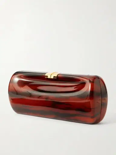 Valentino Garavani Pince Vlogo-embellished Resin Clutch | Thumbnail 4 Valentino Garavani Pince Vlogo-embellished Resin Clutch | Thumbnail 4