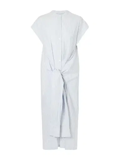 TOTEME Twist-front Striped Cotton-poplin Maxi Shirt Dress | Thumbnail 1