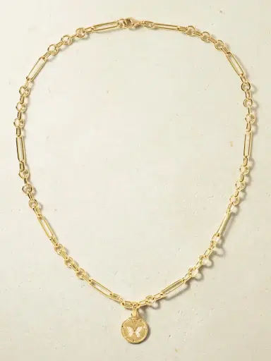 Foundrae Reverie Small Mixed Clip 18-karat Gold Diamond Necklace | Thumbnail 4