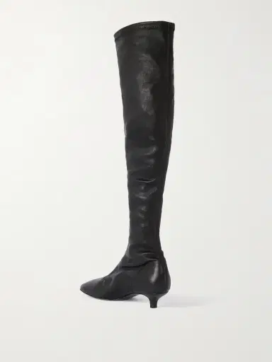TOTEME Leather Knee Boots | Thumbnail 3