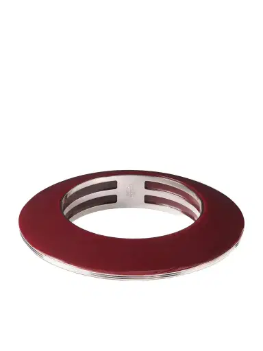 Jacques Marie Mage + Loulou De La Falaise Rhoda Silver Palladium-plated Acetate Bangle | Thumbnail 1
