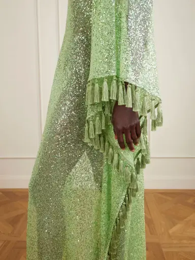 Taller Marmo Sequined Fringed Gown | Thumbnail 4 Taller Marmo Sequined Fringed Gown | Thumbnail 4