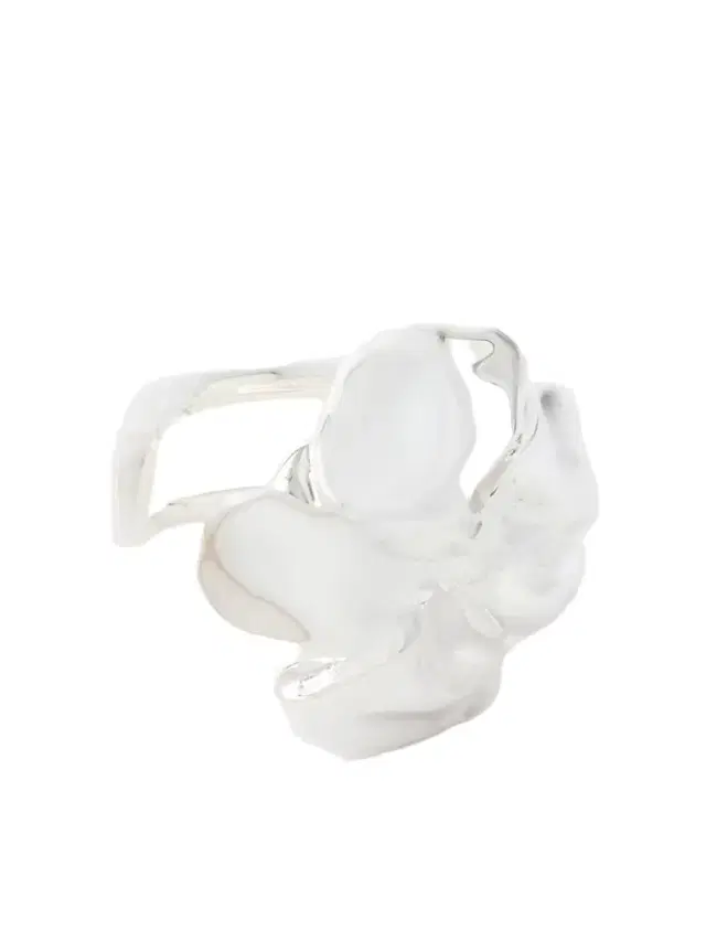 Flower Silver-plated Ear Cuff
