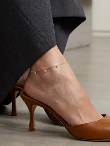 Anita Ko 18-karat Gold Diamond Anklet | Thumbnail 2