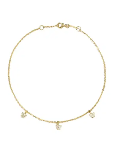 Anita Ko 18-karat Gold Diamond Anklet | Thumbnail 1