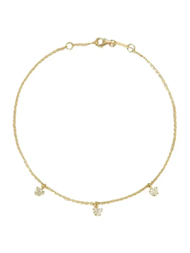 18-karat Gold Diamond Anklet