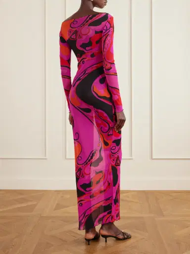 PUCCI Printed Tulle Maxi Dress | Thumbnail 3