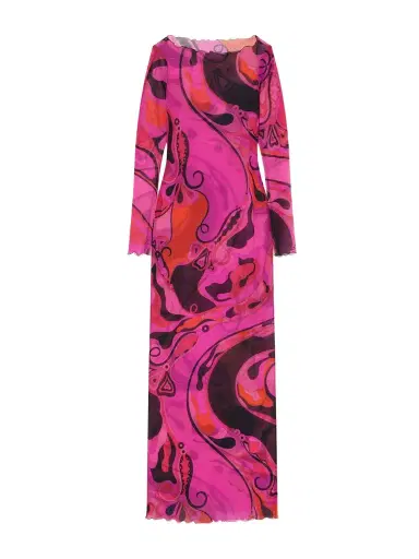 PUCCI Printed Tulle Maxi Dress | Thumbnail 1