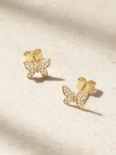 Sydney Evan 14-karat Gold Diamond Earrings | Thumbnail 1 Sydney Evan 14-karat Gold Diamond Earrings | Thumbnail 1