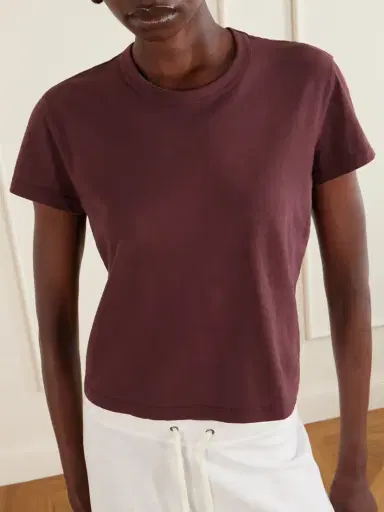James Perse Cropped Cotton-jersey T-shirt | Thumbnail 4