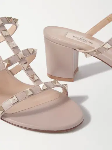 Valentino Garavani Rockstud 60 Leather Mules | Thumbnail 4 Valentino Garavani Rockstud 60 Leather Mules | Thumbnail 4