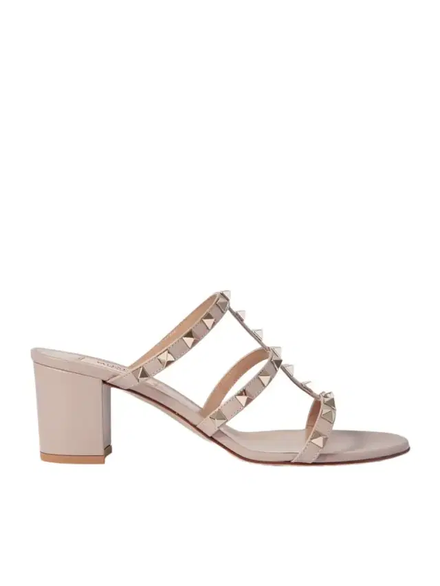 Rockstud 60 Leather Mules