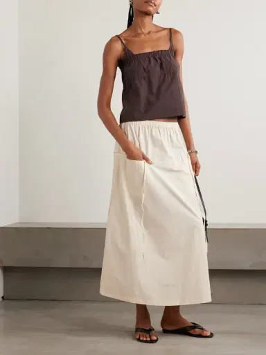 Deiji Studios Loop Organic Cotton Midi Skirt | Thumbnail 2