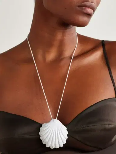 Astier De Villatte Venus Ceramic And Cord Necklace | Thumbnail 4 Astier De Villatte Venus Ceramic And Cord Necklace | Thumbnail 4