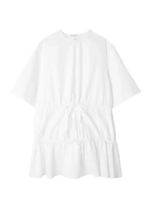 Gathered Cotton-poplin Mini Dress