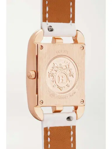 Hermès Timepieces Cape Cod 31mm Small 18-karat Rose Gold, Alligator, Mother-of-pearl And Diamond Watch | Thumbnail 4