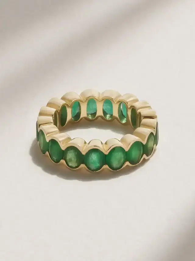 14-karat Gold Emerald Ring