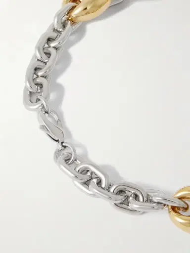 Rabanne X Eight Silver And Gold-tone Necklace | Thumbnail 3