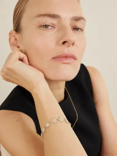 David Yurman Starburst 18-karat Gold Diamond Bracelet | Thumbnail 2