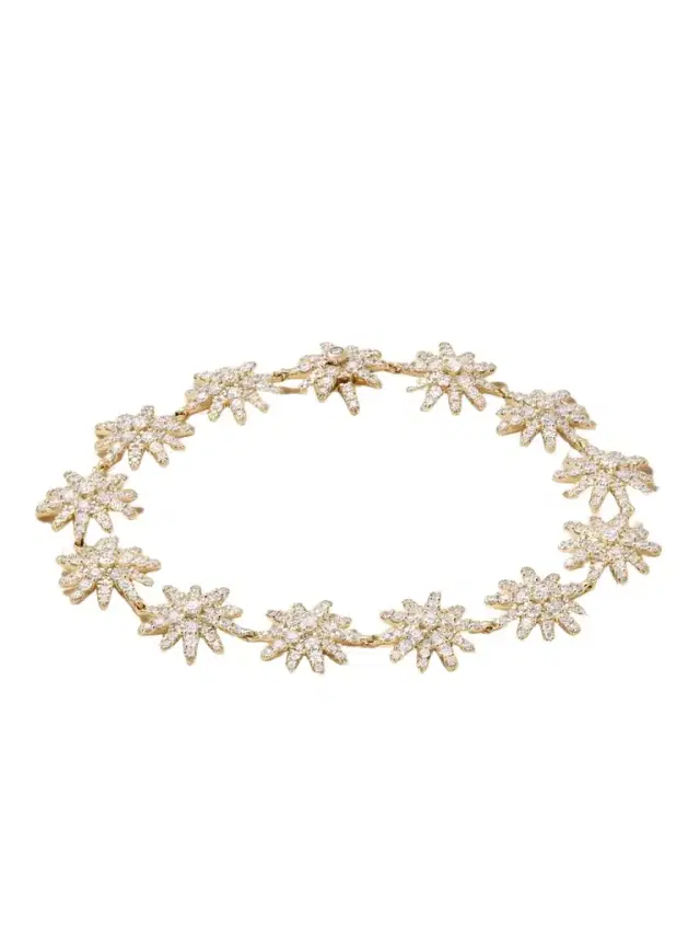 Starburst 18-karat Gold Diamond Bracelet