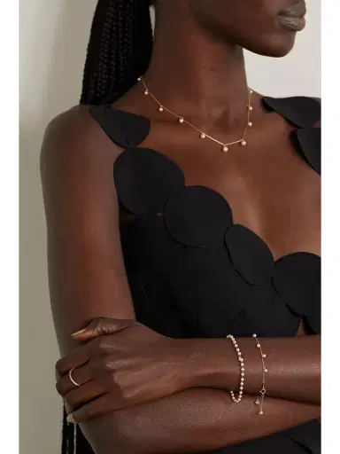 Mizuki 14-karat Gold, Pearl And Diamond Bracelet | Thumbnail 2