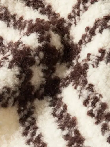 Burberry Fringed Checked Alpaca-blend Bouclé Scarf | Thumbnail 3