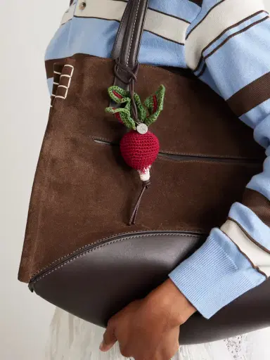 JW Anderson Radish Crocheted Cotton Bag Charm | Thumbnail 2