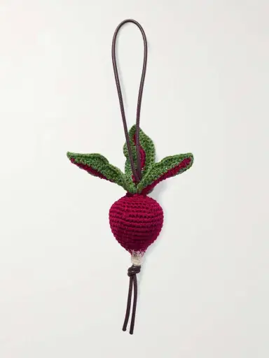 JW Anderson Radish Crocheted Cotton Bag Charm | Thumbnail 3