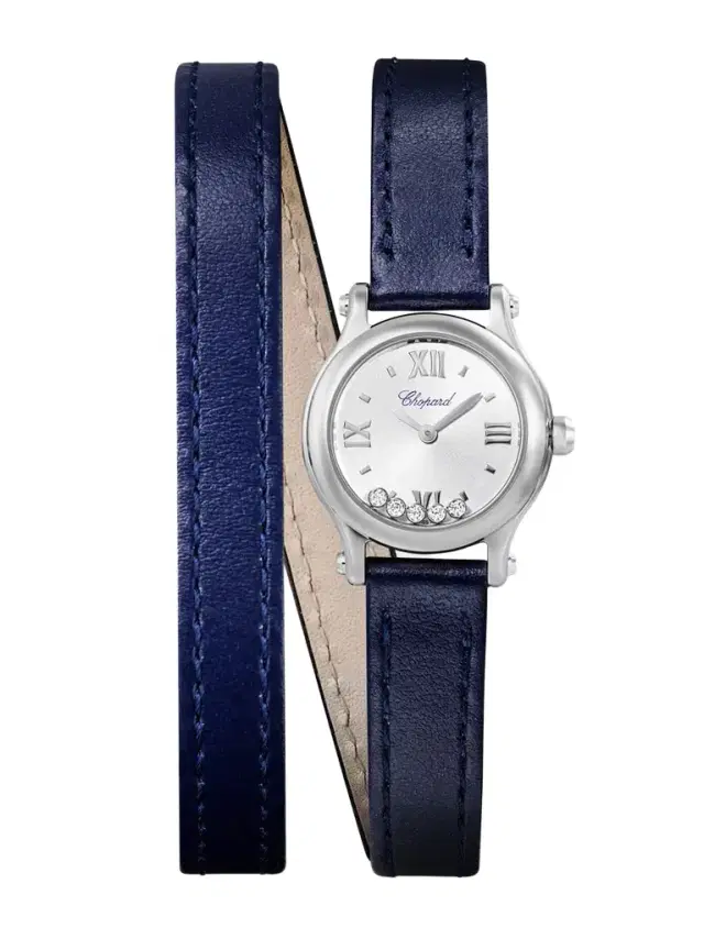 Happy Sport Stainless Steel Diamond Watch
