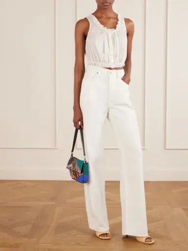 Staud Sicilia Cropped Cotton Tank | Thumbnail 2 Staud Sicilia Cropped Cotton Tank | Thumbnail 2