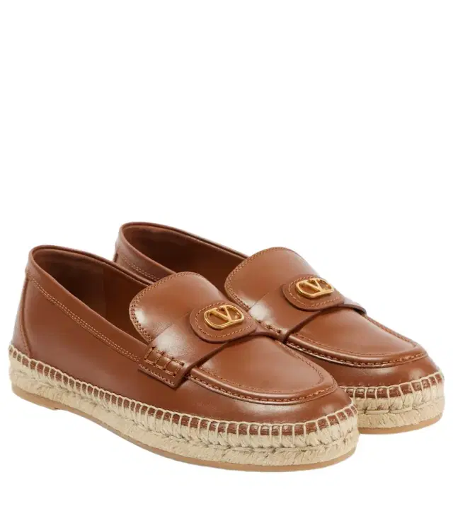Valentino Garavani VLogo Signature leather espadrilles