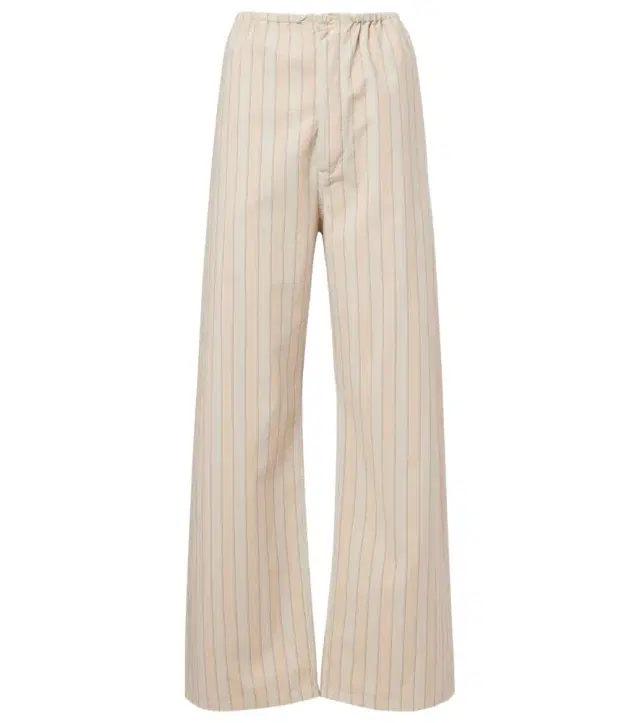 Maison Margiela Striped cotton wide-leg pants