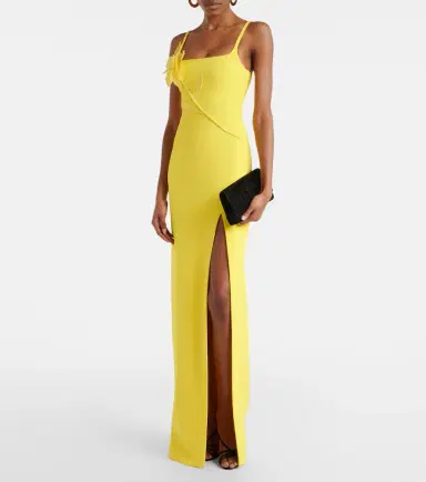David Koma Floral-appliqué gown | Thumbnail 2 David Koma Floral-appliqué gown | Thumbnail 2