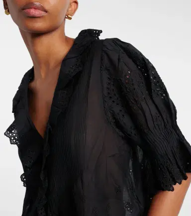 DÔEN Dôen Henri pointelle cotton top | Thumbnail 3